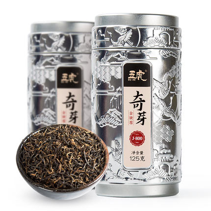 特级金骏眉红茶茶叶浓香型春茶罐装礼盒装散装五虎奇芽