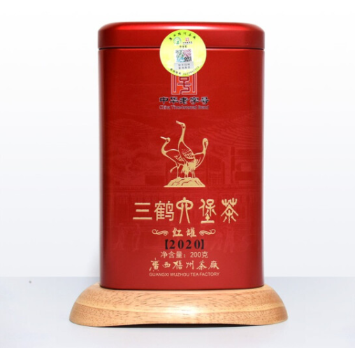 三鹤六堡茶【中华老字号】 茶叶 广西梧州特级黑茶 红罐2...