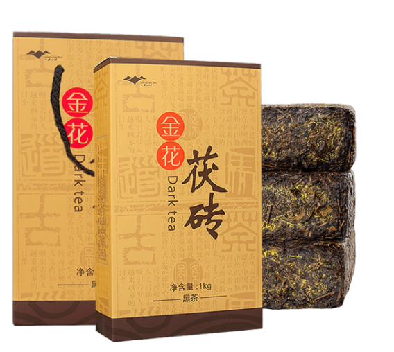 一天一叶黑茶贵州特产梵净山金花手筑茯砖茶茯茶高山云雾手工茶叶...