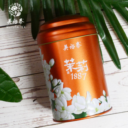 吴裕泰 中华老字号 新茶叶特种1887罐装茉莉花茶8次窨...