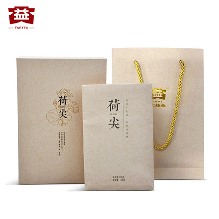 大益普洱茶熟茶勐海茶厂普洱茶100g散茶1601批荷尖2...